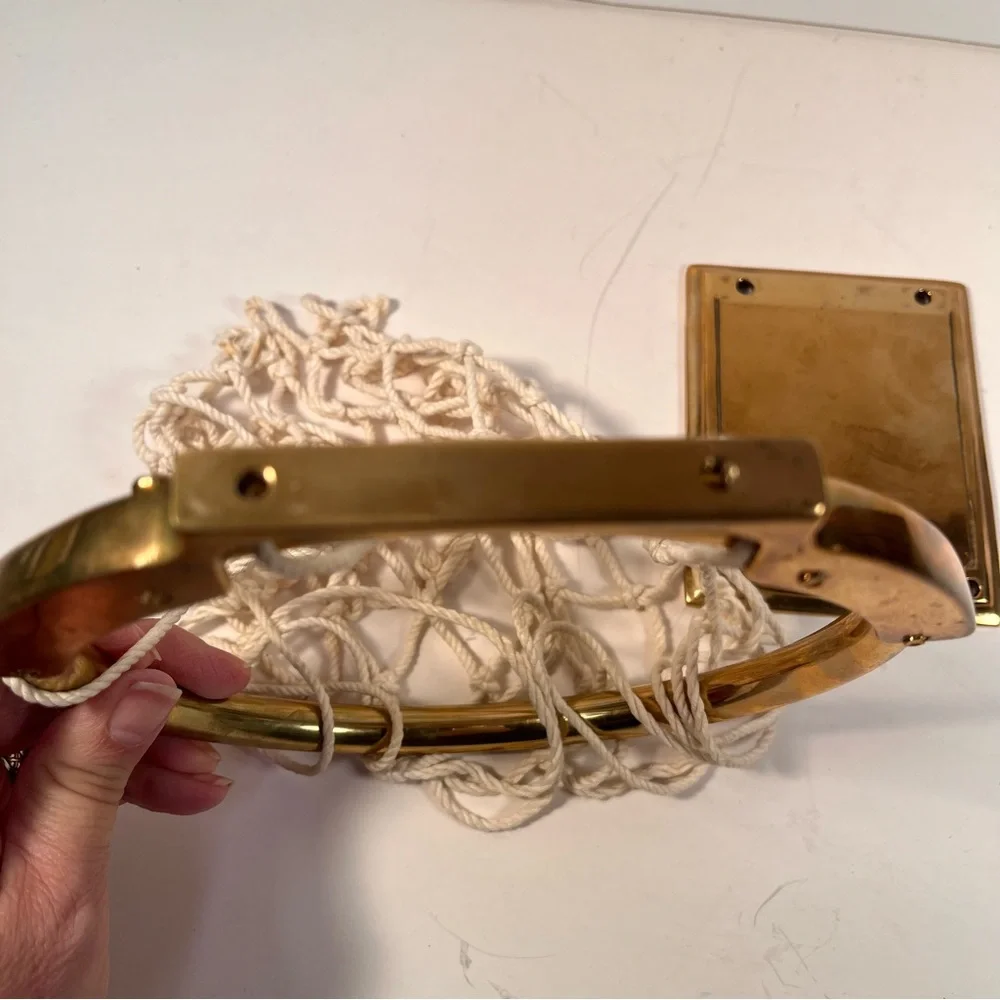 Vintage brass basketball office hoop - Picture 3 of 5